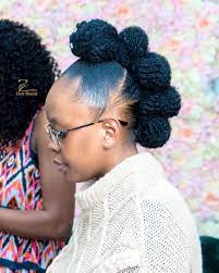 A chunky texture can be a welcome element if you are aiming for a solid yet intricate braided updo. Zumba Hair Beauty On Instagram Afro Pondo R350 Make Up R300 Tint Wax R100 Individual Lashes R200 Photograph Hair Beauty Natural Hair Styles Hair Styles