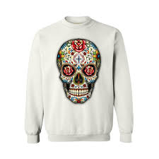 See more ideas about sugar skull, skull, skull clothing. Awkward Styles Sugar Skull Roses Sweatshirt Skull Sweater For Women Day Of The Dead Gifts For Men Skull Clothing Dia De Los