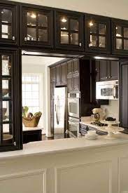 Kitchen Pass Through Cabinets With Double Sided Glass Doors Makes It More Open While Not Giving Up Storage Spa Elegant Kitchens Kitchen Remodel Kitchen Design