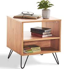 Living room end tables with drawers. Rhegion 2 Shelf Accent Living Room End Table With Storage Brown Decornation