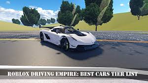Driving empire that was initially called wayfort is a driving game wherein the players drive around collecting money that can be used for the purchase of newer better model players can use these codes to get money and new gear for their cars. Roblox Driving Empire Best Cars Tier List Guide Roblox