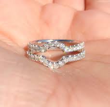 Diamond Shadow Band Set Of 2 Curved Pave Contour Bands Tracer Etsy In 2021 Enhancer Wedding Band Wedding Rings Solitaire Wedding Ring Wraps