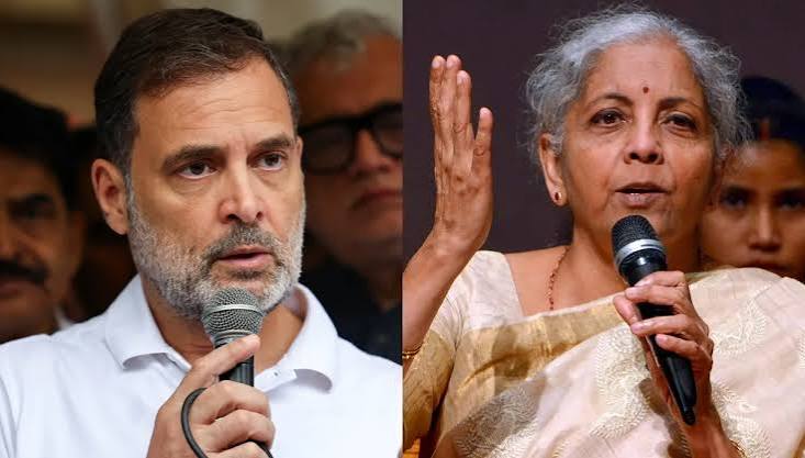 IDBI बैंक की हालत बहुत खराब थी', राहुल गांधी के आरोप पर निर्मला सीतारमण का पलटवार - nirmala sitharaman counters rahul gandhi on idbi bank tata news in hindi