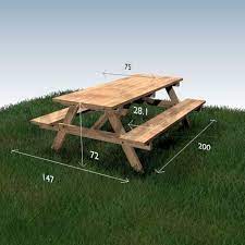 table a pique nique plan du meuble plans de meubles table de jardin bois meubles de jardin en bois