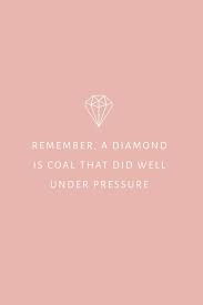 Diamond is crystal that is transparent to opaque and which is generally. Remember A Diamond Is Coal That Did Well Under Pressure 9 Motivational Quotes Jpg Josh Loe