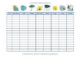 Freebies Homeschool Weather Chart Printable Freebies