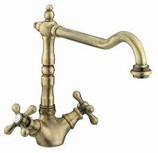 Still need help on which type, finish and brand is for you? Period Style Twin Handle Kitchen Tap Antique Brass Notjusttaps Co Uk