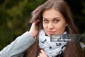 Serious Teen Staring Stock Photo