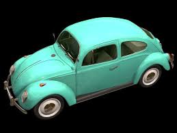 Volkswagen Beetle 2 Door Saloon 3d Model Volkswagen Beetle Volkswagen 3d Model