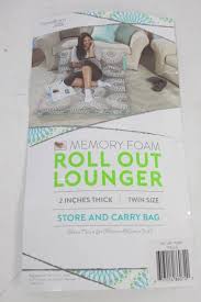 Enjoy free shipping on most stuff, even big stuff. Novaform Roll Out Memory Foam Lounger Twin Size With Store And Carry Bag Trellis Pattern Huge Patio Umbrellas Storage Shed Power Tools Garden Decorations Vinyl Tarps General Merchandise Cookware