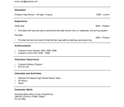 Write your teen resume fast, with tons of teenage resume samples, expert tips and good and bad examples. A Teenage Resume Examples Resume Templates