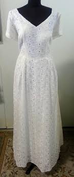 You can choose the style, fabrics and virtually everything about the dress you have made by this company. Xl Vintage Bridal Wedding Dress Eyelet Lace Etsy