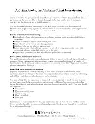 We also have extra information to help you out! Job Shadowing And Informational Interviewing