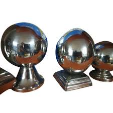 Various design ball like cone shape, round ball, sphere ball, hollow ball etc. Silver Stainless Steel Railing Ball Packaging Type Box Rs 65 Piece Id 20787717155