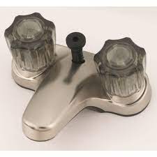 Maybe you would like to learn more about one of these? Brushed Nickel Rv Bathroom Faucet With Diverter For Handheld Shower With Smoke Crystal Handles