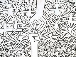 Keith Haring The Political Line Keith Haring Art Haring Art Pop Art Coloring Pages