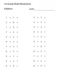 Easy Math Problems Printable 1st Grade Math Worksheets First Grade Math Worksheets Math Addition Worksheets