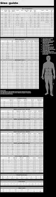 Held Aparrel Sizing Chart