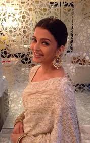 Aishwarya Rai Bachchan Stuns In White Off White Saree White Saree Saree