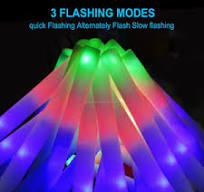 LED Foam Glow Batons - Illuminate Your Events