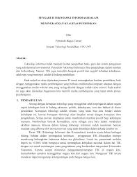 • literasi teknologi, maklumat dan komunikasi (tmk) (ict (information ada yang bertanya,jika kreativiti dan inovasi penting dalam pendidikan, mengapa ia tidak dijadikan sebagai mata pelajaran dan kurikulumnya diajar kepentingan teknologi dan inovasi dalam pengajaran dan pembelajaran. Https Osf Io Umv4j Download Format Pdf