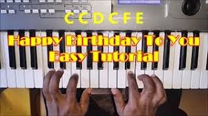 More images for how to play happy birthday on piano with letters » How To Play Happy Birthday To You Easy Piano Tutorial Notes And Chords