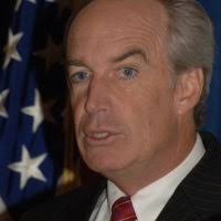 The Honorable Donald H. Rumsfeld, (left) U.S. Secretary of Defense,  responds to a reporter's question while U.S. Air Force GEN. Richard B.  Myers, Chairman of the Joints CHIEF of Staffs, listen during