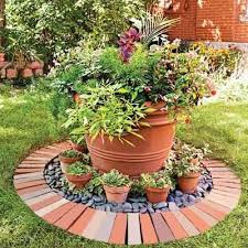 13 Ideas Con Ladrillos Para El Jardin Decoracion Maceteros Jardines Jardines Rusticos Y Disenos De Jardines