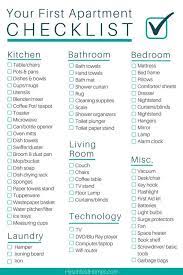 U Need A List Of Eveything U Need For An Appointment Apartment Checklist First Apartment First Apartment Checklist