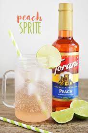 Peach Sprite Cold Drinks Recipes Yummy Drinks Peach Syrup