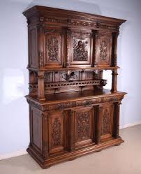 Antique French Gothic Revival Sideboard Buffet In Solid Walnut W Griffin Antique Sideboard Buffet Antique Furniture Sideboard Buffet