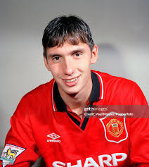 Manchester United footballer Chris Casper, circa 1995. News Photo