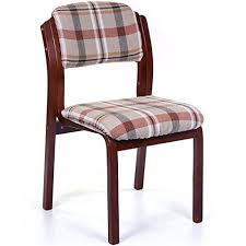 Office Chair Solid Wood Back Support Furniture Desk Chair Reception Chair Stackable Lattice Cushion Simple Dining Chairs Dining Chairs Hotel Chair