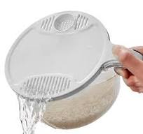 Rice Washing Filter Strainer Basket Colander Sieve Fruit Vegetable Bowl  Drainer Cleaning Tools Home Kitchen
