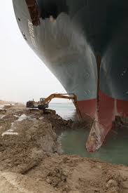 The ever given finally arrived in the dutch port of rotterdam on thursday, some four months after the giant container ship was stuck for almost a week in the suez canal. Ever Given Ship Blocking Suez Canal Moves Slightly Unclear When It Will Refloat Al Arabiya English