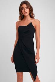 Queen Of The City Black Strapless Bodycon Dress Black Strapless Bodycon Dress Bodycon Dress Elegant Dresses Long