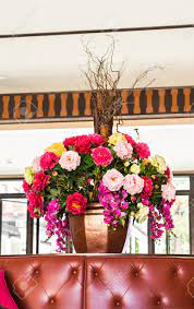 Beautiful flowers in pots images. Beautiful Flower Pot Herbs In Plant Pots Growing Stock Photo Picture And Royalty Free Image Image 58521798