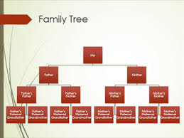 Family Tree Chart Vertical Green Red Widescreen