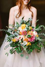 Carry your flower choice throughout the wedding by adding flowery details to your save the dates and thank you cards. Summer Wedding Bouquets That Embrace The Season Martha Stewart