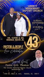 This Sunday's grand finale will pay tribute to Pastor Dr. Clyde and Sis  Brenda Maye Jr. and their family. The theme, 'Our Pastor, God's Gifts to  the Body of Christ,' is based
