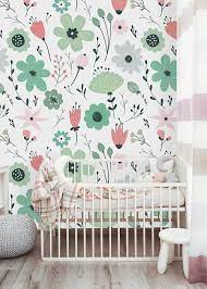 Removable Wallpaper Self Adhesive Wallpaper Spring Field Etsy Removable Wallpaper Nursery Wallpaper Wallpaper