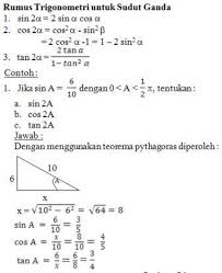 Big bank soal+bahas matematika sma/ma kelas 1,2&3; Materi Matematika Kelas Xi Ipa Rumus Trigonometri Untuk Sudut Ganda Ibu Guru Susi Sr
