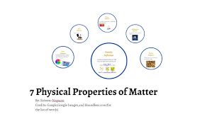 The matter of which the earth is made. 7 Physical Properties Of Matter By Roberto Noguera