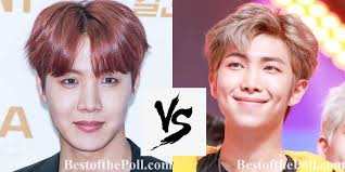 Kim namjoon aka rm sparks off thirst tweets as the video of megan thee stallion meeting the septet is released; Jung Hoseok J Hope Vs Kim Namjoon Rm Bestofthepoll Com