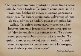 Asi Te Quiero Yo A La Antigua Un Homenaje Al Poeta Jaime Sabines Que Fallecio Tal Dia Como Hoy En 1999 Jaime Sabines Words Words Quotes
