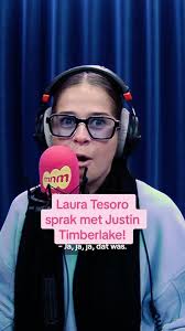Justin Timberlake heeft de enige echte Laura Tesoro ontmoet 😌 de nieuwe  aflevering van ‘22 Minuten Stomme Vragen’ al gehoord? Check VRT MAX!  #demnmochtendshow @iamlauratesoro