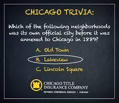 Please, try to prove me wrong i dare you. Chicago Trivia Archives News Events