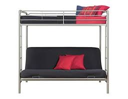 Their bunk comes in a stunning gloss finish. Dhp Metal Bunk Bed Space Saving Twin Over Futon Silver Walmart Com Walmart Com
