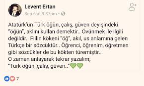 Buket Uzuner On Twitter Ogunmek Ovunmek Fiilinin Kokeni Turkce Og Kokeni Akil Us Dan Kaynaklandigi Ve Ogrenmek Ogretmen Ogrenci Ye Temel Oldugunu Bilenler Kimler Bilmeden Konusmak Kisiyi Ben De Dahil Rahatlikla Rezil Edebiliyor Twitter