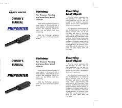 Bounty hunter metal detector user owner manuals metal detecting bounty hunter pioneer ex metal detector pioneer ex. Bounty Hunter Pinpointer Owner S Manual Pdf Download Manualslib